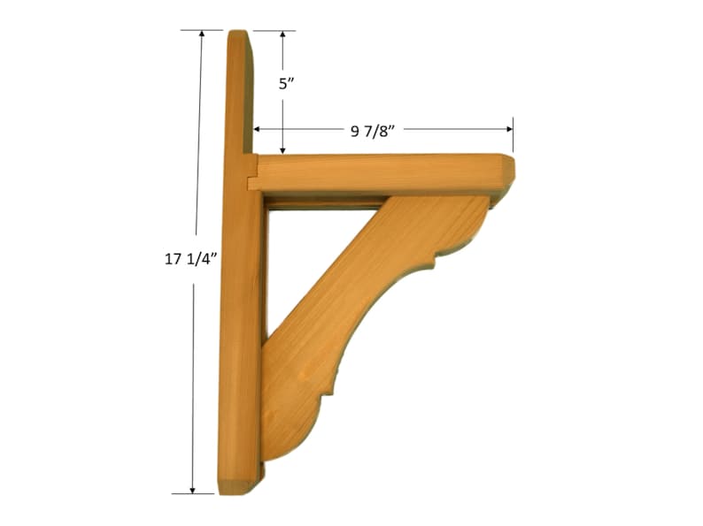 Decorative Cedar Window Box Mounting Brackets Etsy