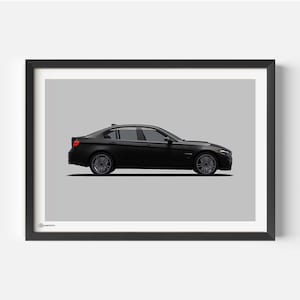 Poster auto M3 F80 - Luce - CARTISTRY®