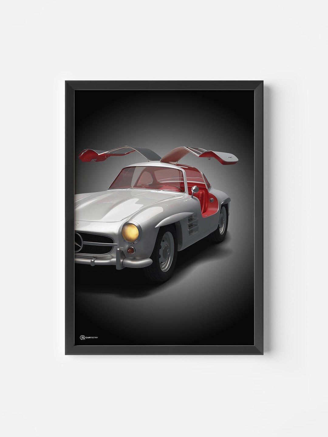 Car Poster 300 SL Gullwing - CARTISTRY® - Etsy