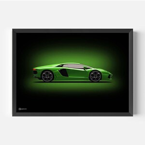 Auto Poster Aventador - Dunkel - CARTISTRY®
