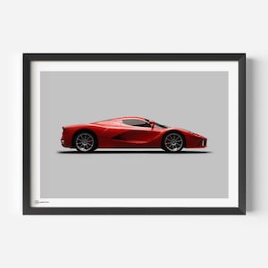 Auto Poster LaFerrari - Hell - CARTISTRY®