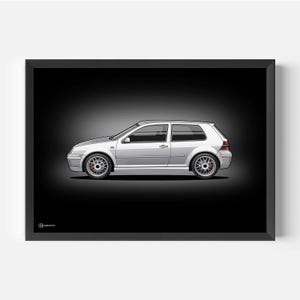 Auto Poster Golf 4 GTI - Dunkel - CARTISTRY®