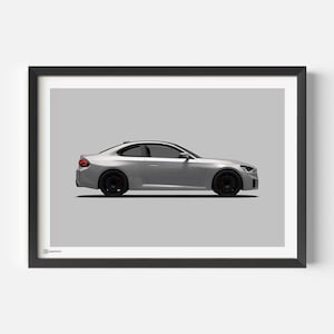 Poster auto M2 G87 - Leggero - CARTISTRY®