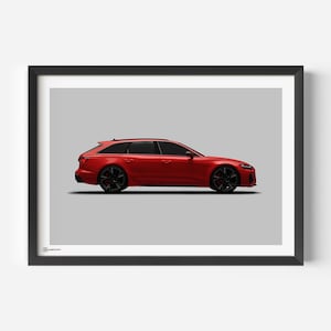 Auto Poster RS6 - Hell - CARTISTRY®