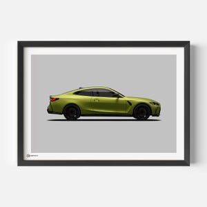 Poster auto M4 G82 - Leggero - CARTISTRY®