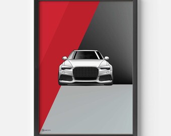 Car Poster RS6 C7 - CARTISTRY®