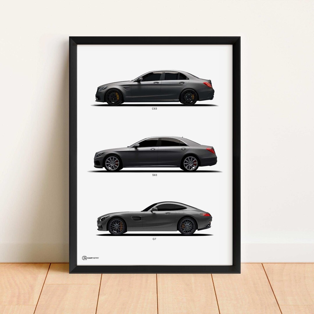 AMG Evolution Poster Sports Car Poster AMG Posters Car Etsy