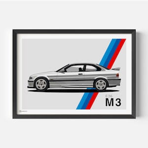 Poster per auto M3 E36 - CARTISTRY®