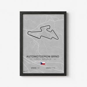 Póster del circuito Automotodrom Brno - Hell - CARTISTRY®