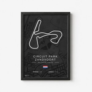 Póster Hipódromo Zandvoort - Oscuro - CARTISTRY®