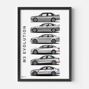 Poster auto M3 Generations - Light - CARTISTRY®