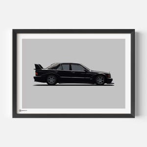 Poster auto 190E Evo II - Leggero - CARTISTRY®