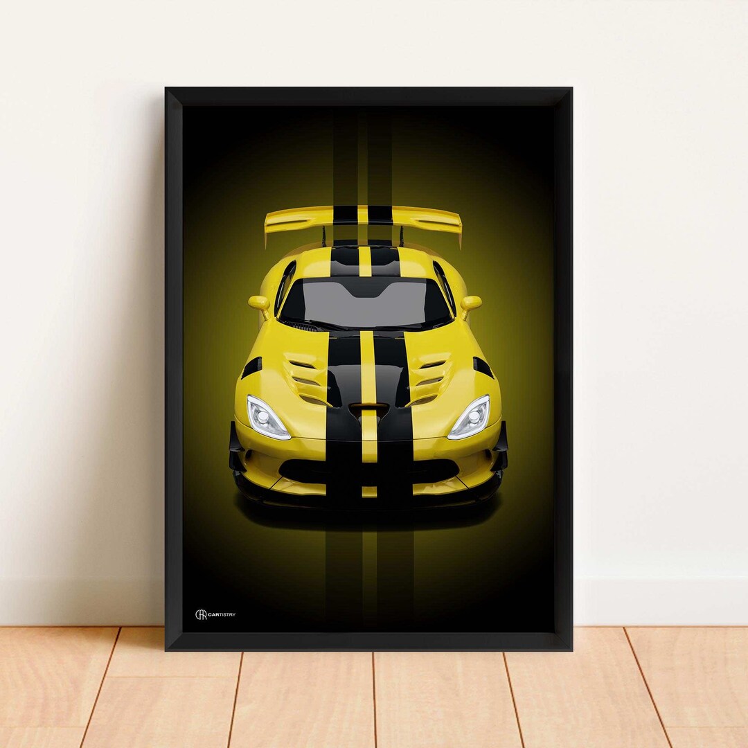 Viper Posters Muscle Car Poster Sports Car Poster Car Etsy
