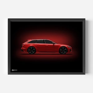 Auto Poster RS6 - Dunkel - CARTISTRY®