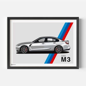 Poster per auto M3 G80 - CARTISTRY®