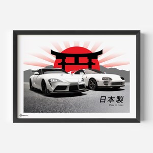 Auto Poster Supra Generationen JDM Style - CARTISTRY®