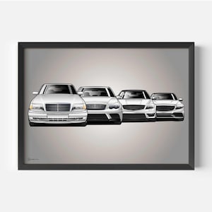 Poster auto Generazioni AMG - CARTISTRY®