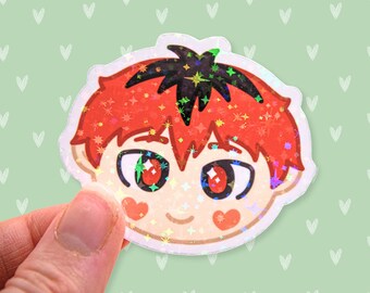 Stark Holographic Sticker | Cute | Kawaii | Chibi | Gift | Anime | Frieren |  Beyond Journey's End | Stationery | Mage | Elf | Fantasy