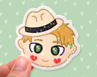 Loid Holographic Sticker | Cute | Kawaii | Chibi | Gift | SxF | SpyxFamily | Stationery | Anime | Loid Forger