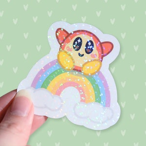 Waddle-Dee Holographic Sticker | Kirby and The Forgotten Land | Nintendo | Cute | Kawaii | Decorative | Holo | Scrapbooking | Gift