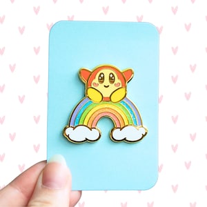 Waddle-Dee Glitter Enamel Pin | Lapel Pin | Hard Enamel Pin | Kirby and The Forgotten Land | Nintendo | Cute | Kawaii |  | Gift