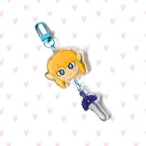 Link-Acryl-Schlüsselanhänger | Meister Schwert | Legende von Zelda | BoTW | ToTK | Niedlich | Kawaii | Anhänger | Zubehör | Geschenk