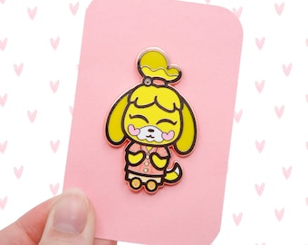 Isabelle Hard Enamel Pin | Animal Crossing | ACNH | New Horizons | Lapel Pin | Collectible | Pin Collection | Cute | Kawaii | Gift