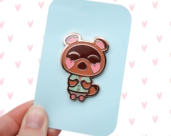 Tom Nook Hard Enamel Pin | Animal Crossing | ACNH | New Horizons | Lapel Pin | Collectible | Pin Collection | Cute | Kawaii | Gift | Tanuki