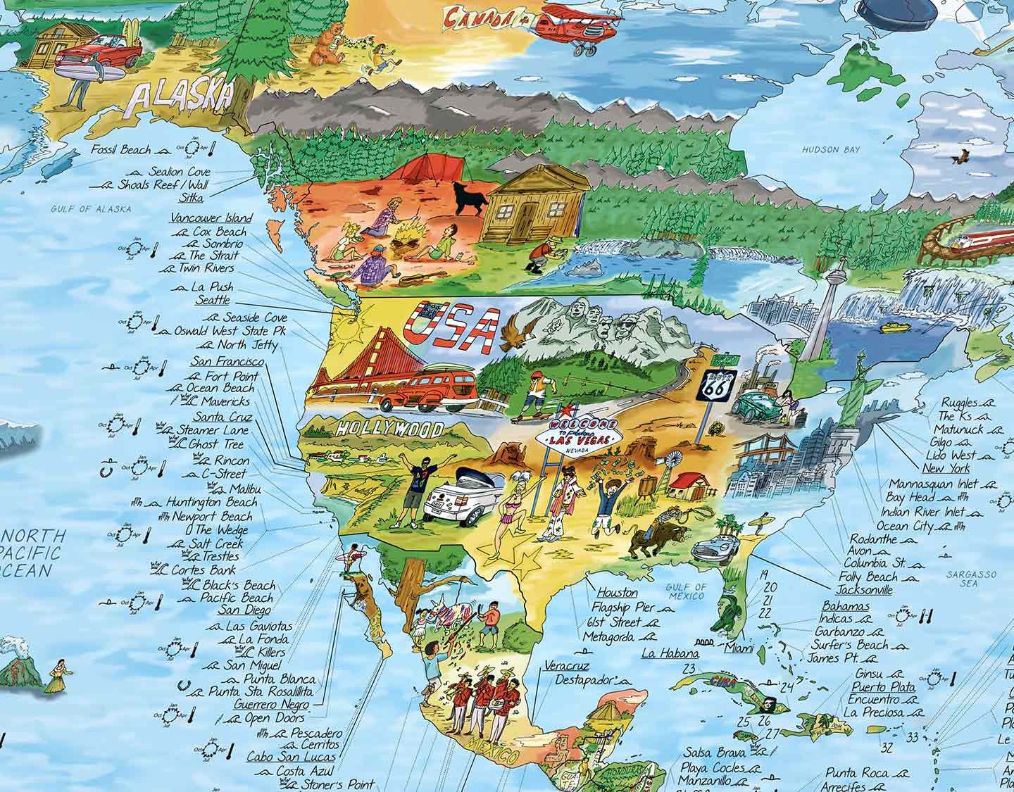 サーフトリップマップ - サーファーのための素晴らしい地図の