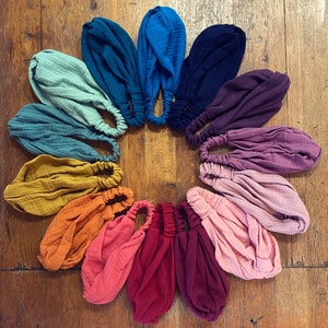 Twist headband | Cool breathable super soft muslin 100% cotton | Tailor made | Non slip, wide & comfortable | Boho, turban style | Handmade