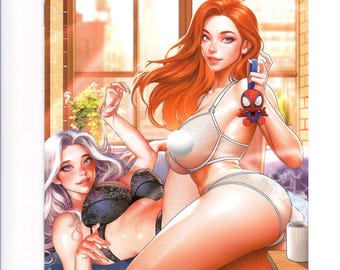 Maravillosa Mujer del Cosplay Mary Jane Gato Negro Lencería Homenaje Variante (Para Adultos)