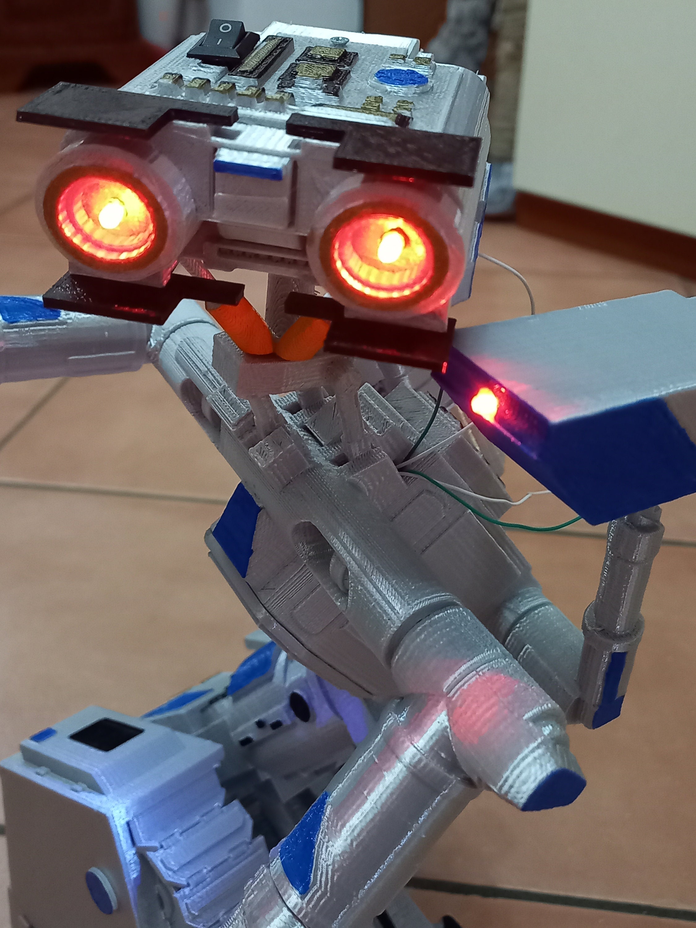 Johnny 5 NEW LED! corto circuito robot 30 cm stupendo Short circuit 