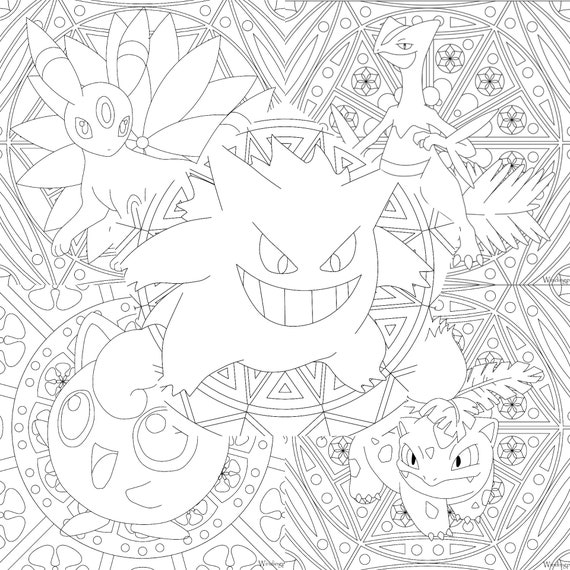 Pokemon Coloring Book: A Coloring Book For Kids And Adults With Pokemon  Pictures, Relax And Stress Relief a book by Goo Book