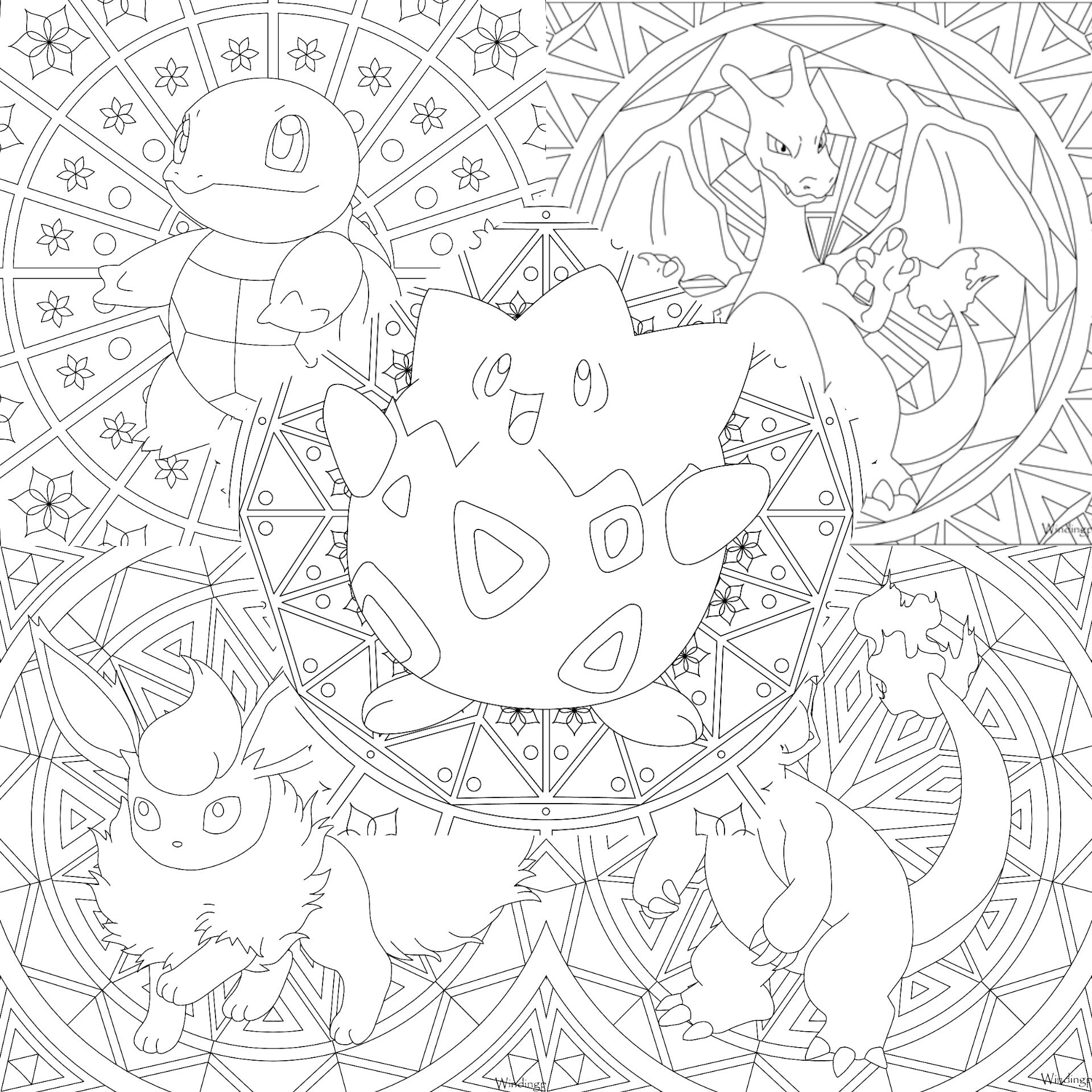 Pokemon Relaxation Colouring Pack for Google Drive Only - Etsy