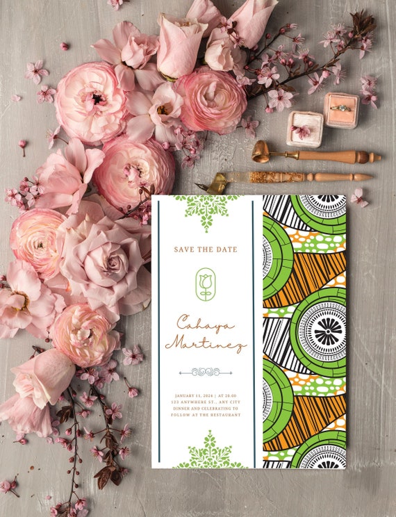 African traditional wedding invitations templates free ...