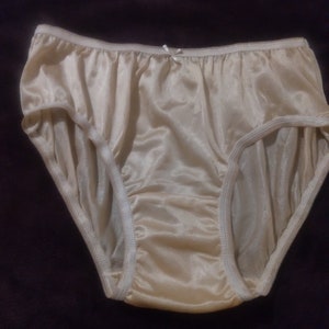 Vintage Style Sheer Nylon Contrast Gusset Panties -  Denmark