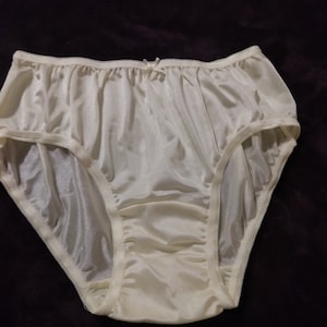 Vintage Nylon Bikini Panty With Double Nylon Gusset