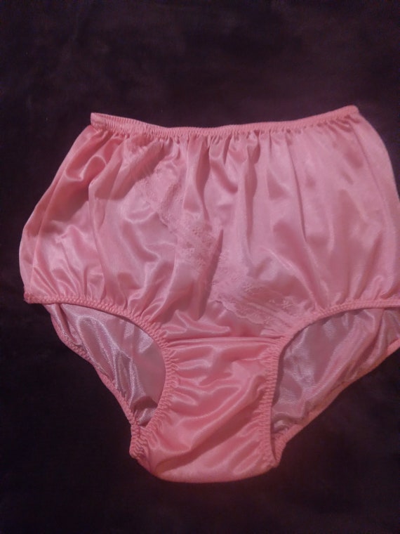Nylon Bikini Panties Vintage 5 Pieces Underpants Patchwork Color