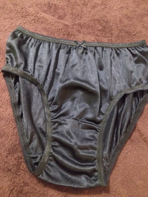 Vintage Nylon Bikini Panty With Double Nylon Gusset