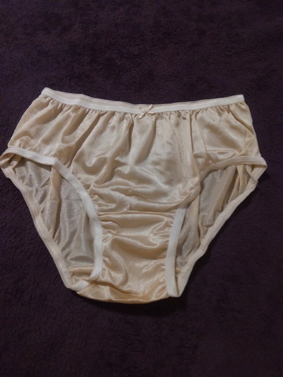 Vintage Nylon Bikini Panty With Double Nylon Guss… - image 1