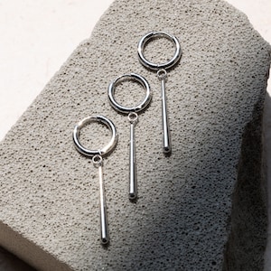 Boucles d'oreilles Zoro Argent Or 14K Matériau non allergène et respectueux de l'environnement image 4