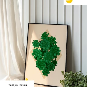 Poster Botanico Sedum Palmeri - Stampa Artistica su Carta Premium