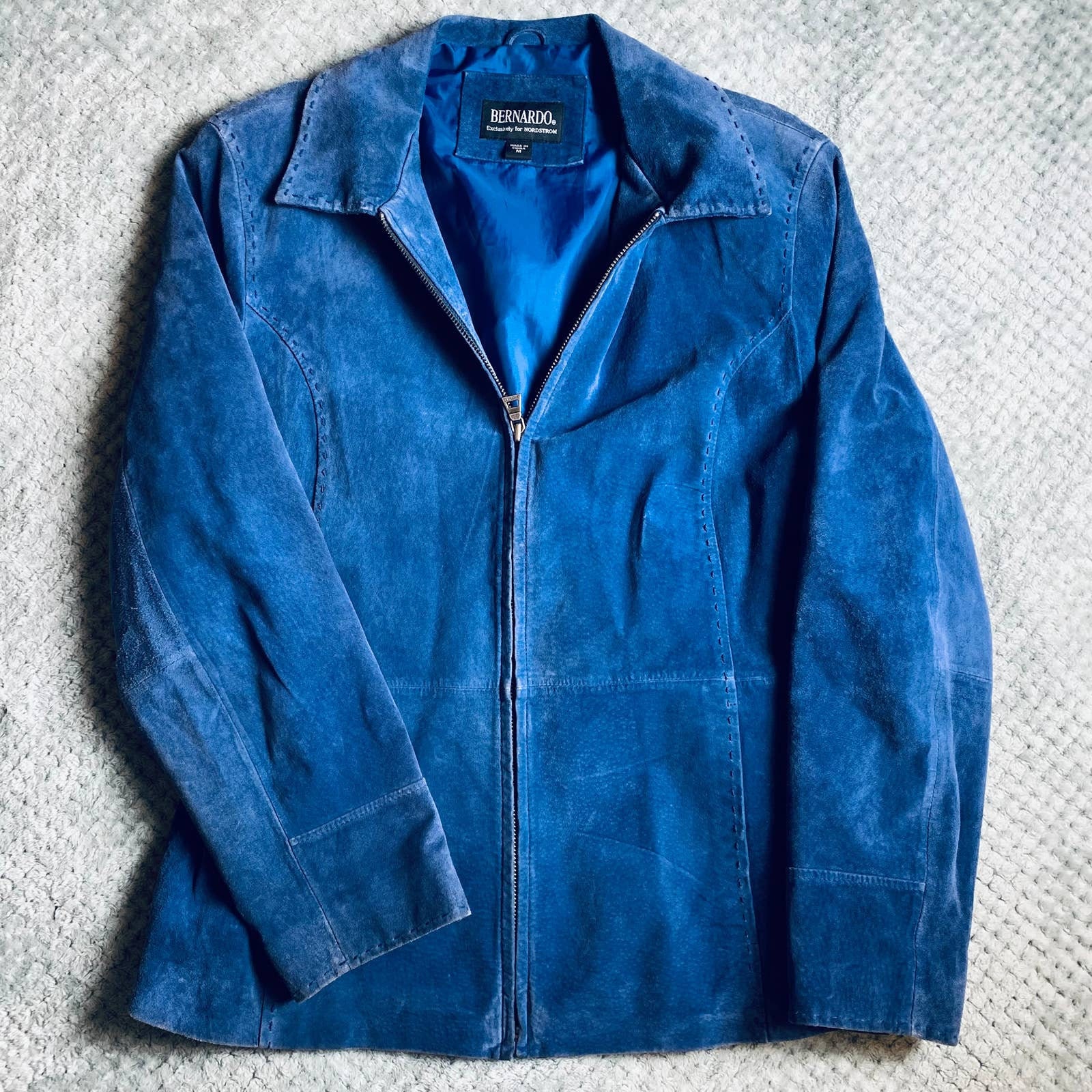 royal blue suede jacket