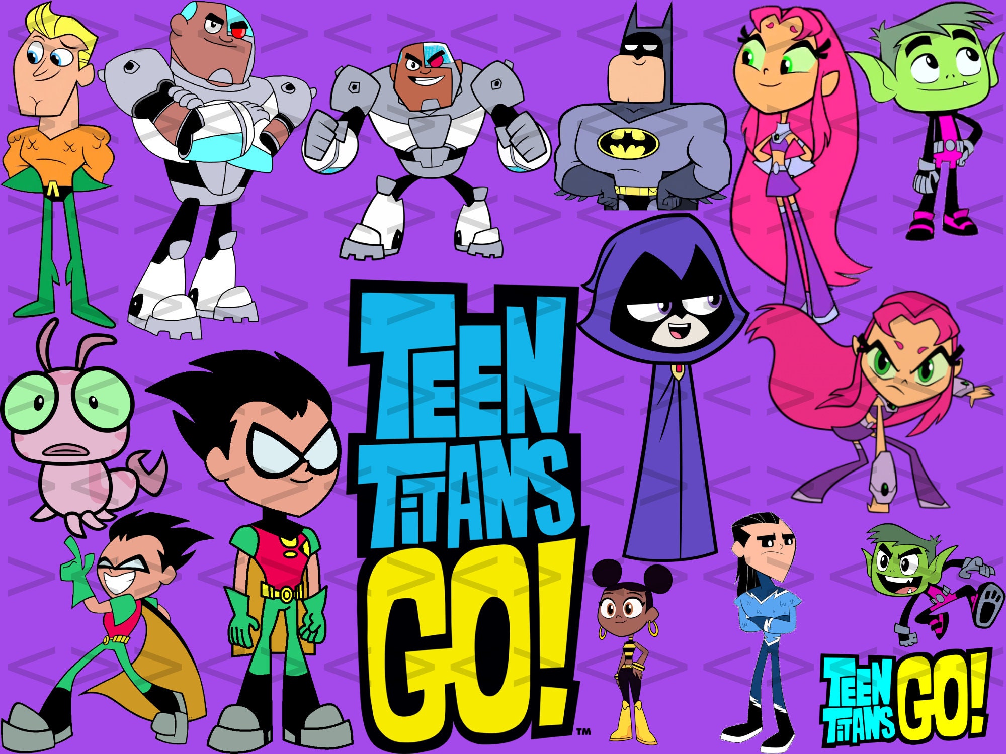 Teen Titans Go Instant Download, Cartoon SVG Outline, Cartoon SVG ...