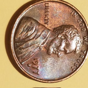 1977 Penny Double Dye erreur penny