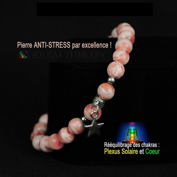 RHODOCHROSITE bracelet from Argentina, in its box. Cleansed and purified. Pearls 7 mins. 7 sizes available.