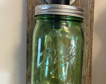Mason Jar Lampada da parete