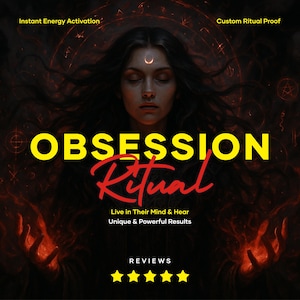 Obsession Spell for Mental and Emotional Binding | Love Addiction Ritual | Psychic Influence, Desire, Control Love Magic, Make Him Crave You
