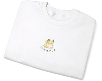 Patient Toad Crewneck Sweatshirt, Froggie Sweater