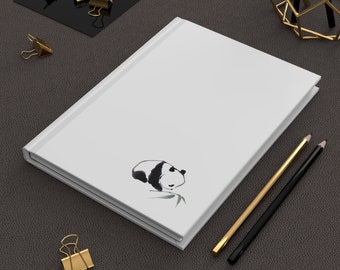 Einfaches niedliches Panda Hardcover Matte Journal